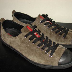Prada Sport Suede Low-Top Sneakers